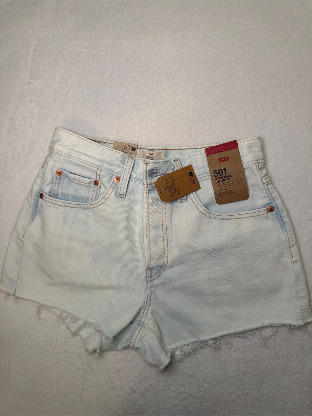 Levi's 501 Light Wash Shorts